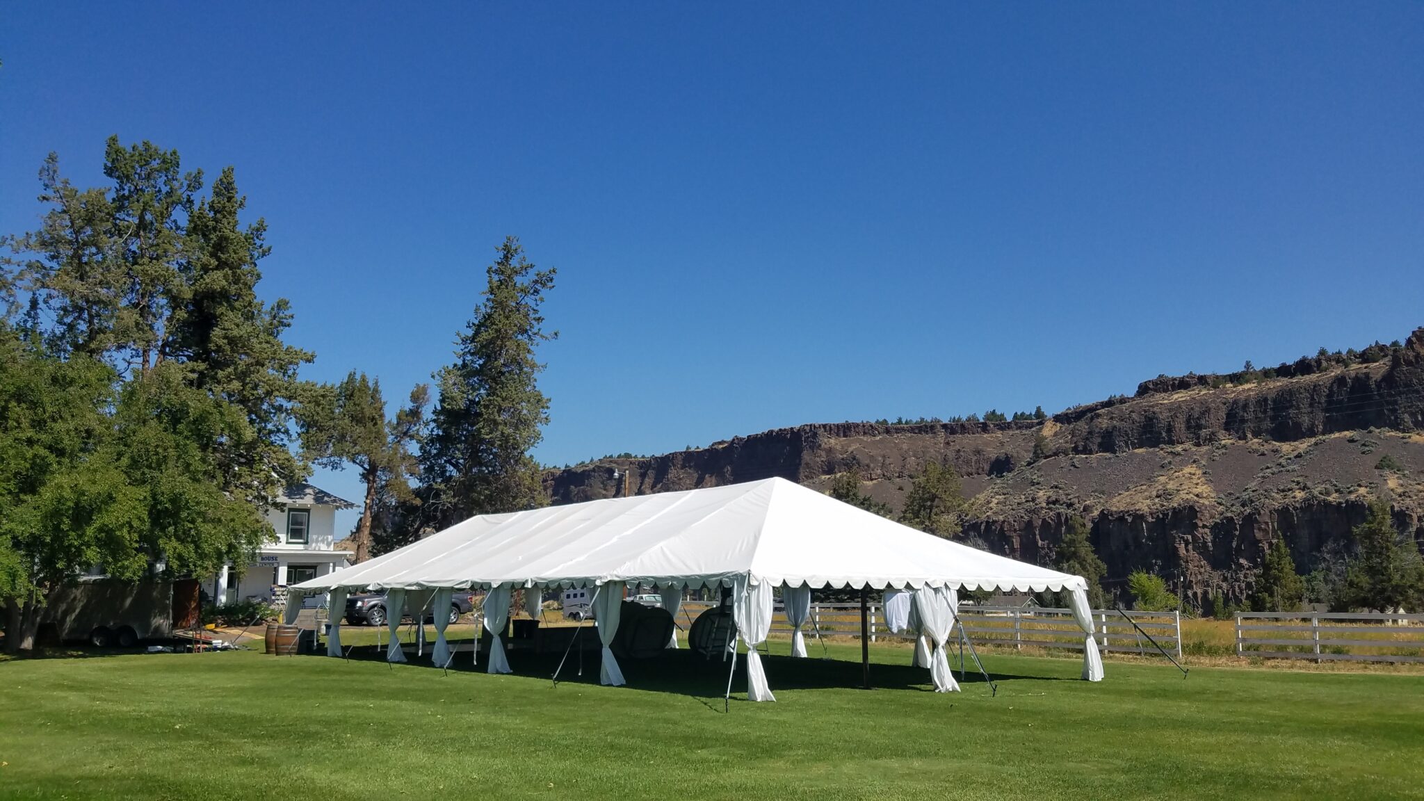 Tent Leg Drapes A Must Have for Formal Tent Rentals
