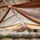 chiffon tent draping bend